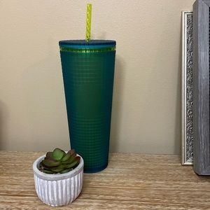 2022 green grid mt dew venti starbucks tumbler